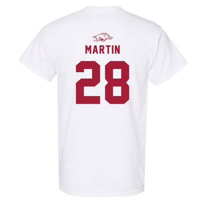 Arkansas - NCAA Baseball : Jordan Martin - Replica Shersey T-Shirt-1