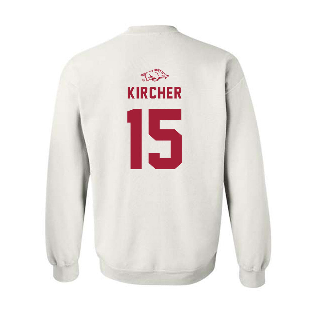 Arkansas - NCAA Baseball : Jackson Kircher - Replica Shersey Crewneck Sweatshirt-1