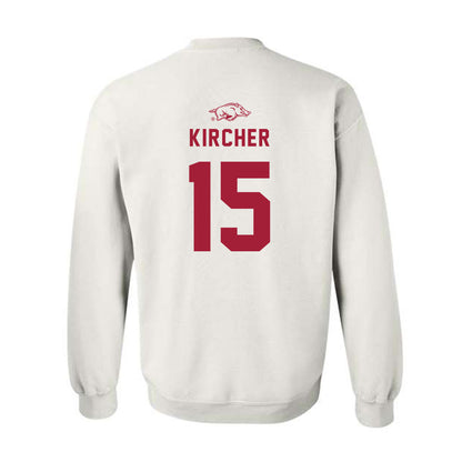 Arkansas - NCAA Baseball : Jackson Kircher - Replica Shersey Crewneck Sweatshirt-1