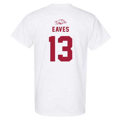 Arkansas - NCAA Baseball : Steele Eaves - Replica Shersey T-Shirt-1