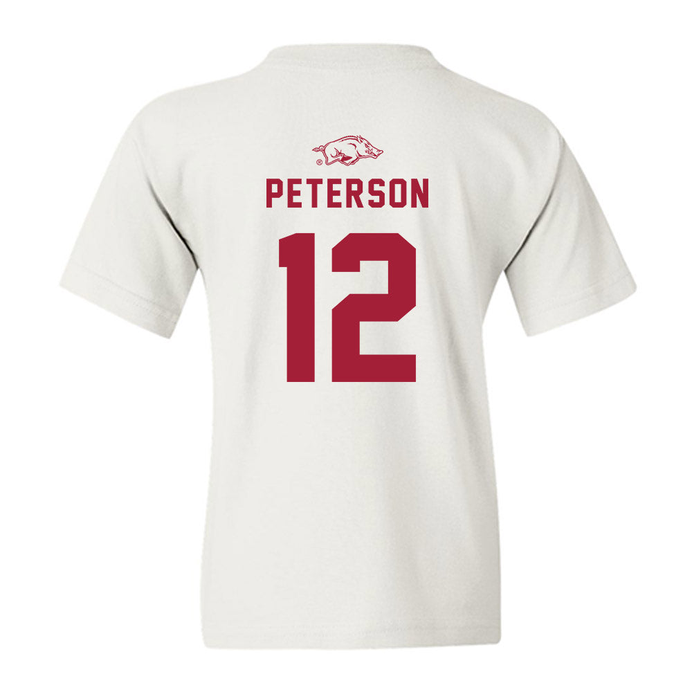 Arkansas - NCAA Baseball : Elliott Peterson - Replica Shersey Youth T-Shirt-1