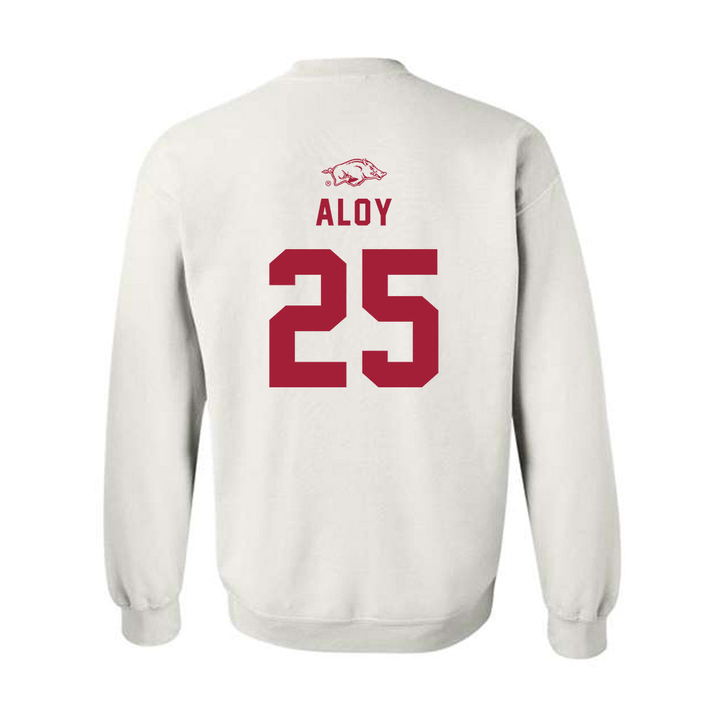 Arkansas - NCAA Baseball : Kuhio Aloy - Replica Shersey Crewneck Sweatshirt-1