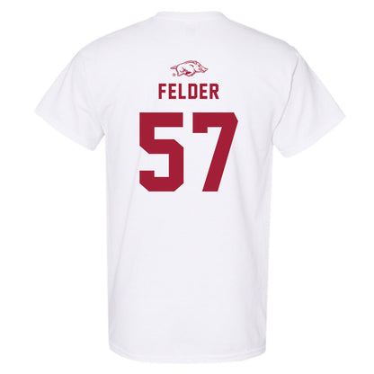 Arkansas - NCAA Baseball : Ross Felder - Replica Shersey T-Shirt-1