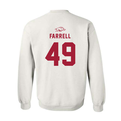 Arkansas - NCAA Baseball : Jackson Farrell - Replica Shersey Crewneck Sweatshirt