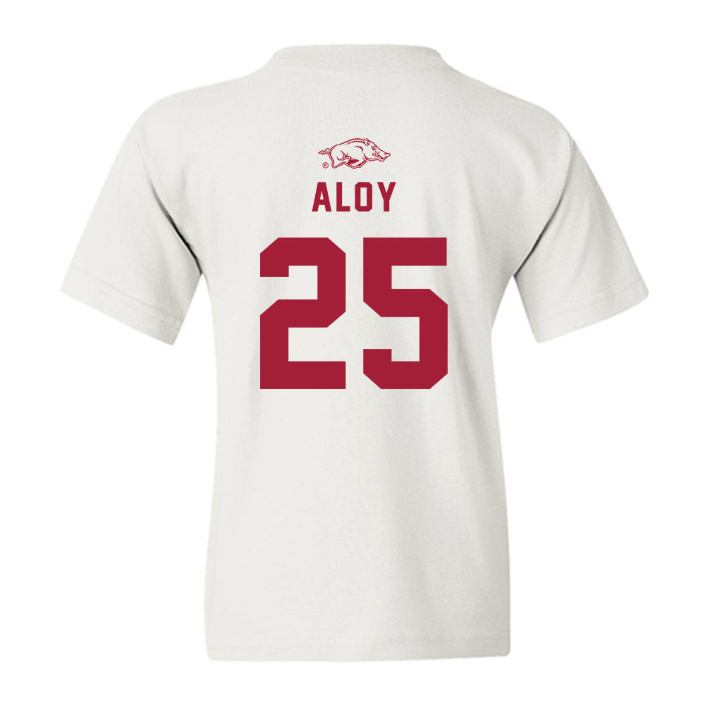 Arkansas - NCAA Baseball : Kuhio Aloy - Replica Shersey Youth T-Shirt-1