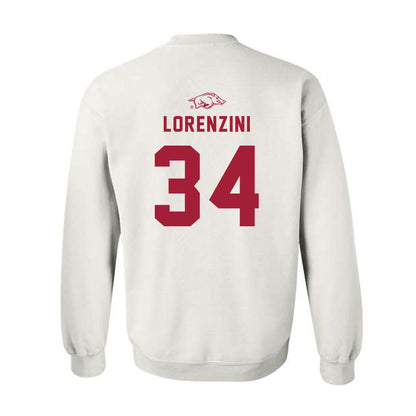 Arkansas - NCAA Baseball : Joey Lorenzini - Replica Shersey Crewneck Sweatshirt-1