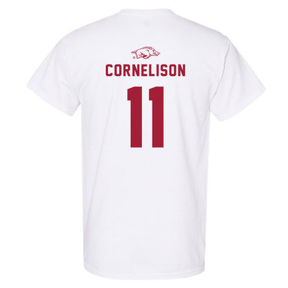 Arkansas - NCAA Baseball : Luke Cornelison - Replica Shersey T-Shirt-1