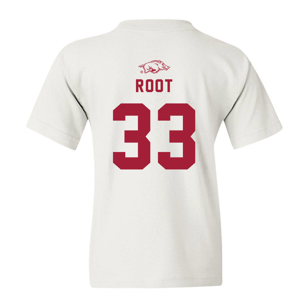 Arkansas - NCAA Baseball : Zach Root - Replica Shersey Youth T-Shirt-1