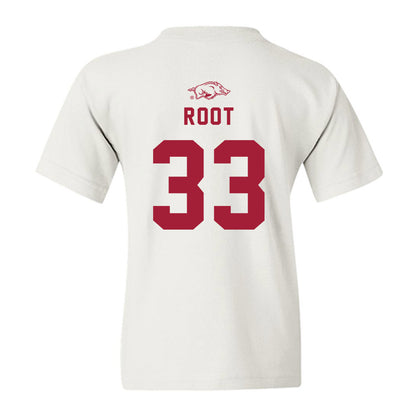 Arkansas - NCAA Baseball : Zach Root - Replica Shersey Youth T-Shirt-1