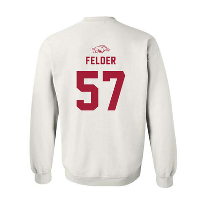 Arkansas - NCAA Baseball : Ross Felder - Replica Shersey Crewneck Sweatshirt-1