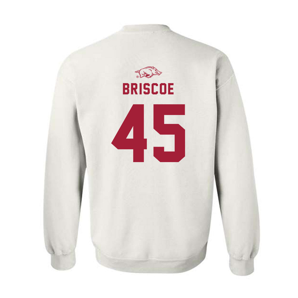 Arkansas - NCAA Baseball : Tye Briscoe - Replica Shersey Crewneck Sweatshirt-1