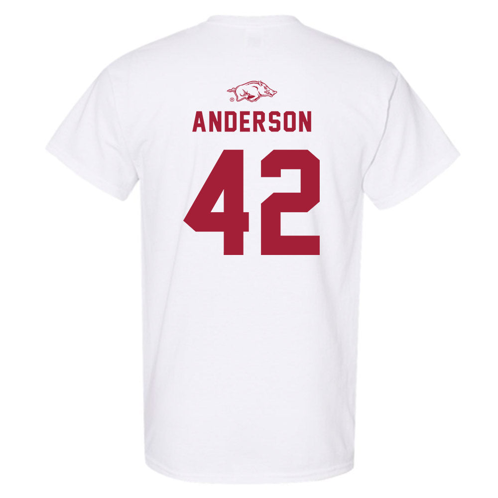 Arkansas - NCAA Baseball : Michael Anderson - Replica Shersey T-Shirt-1