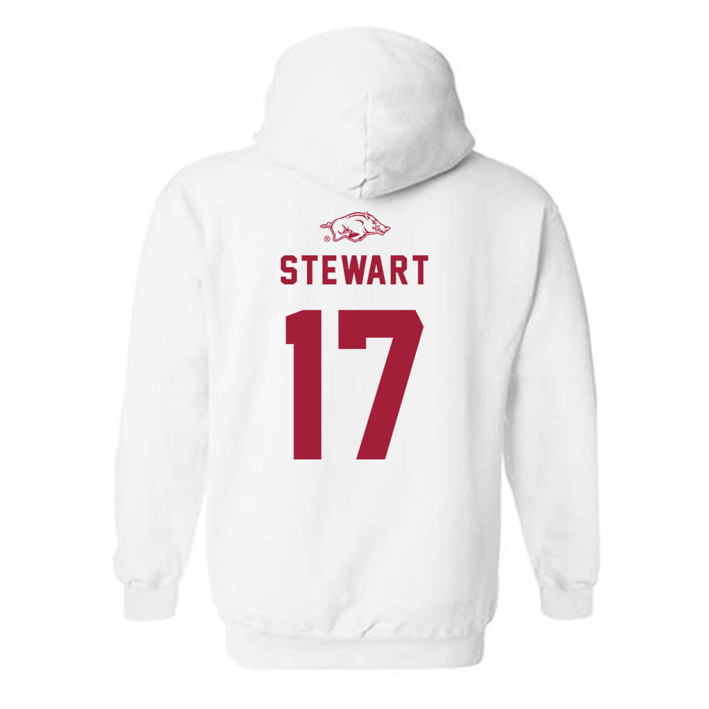 Arkansas - NCAA Baseball : Zack Stewart - Replica Shersey Hooded Sweatshirt-1