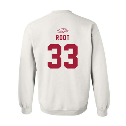 Arkansas - NCAA Baseball : Zach Root - Replica Shersey Crewneck Sweatshirt-1