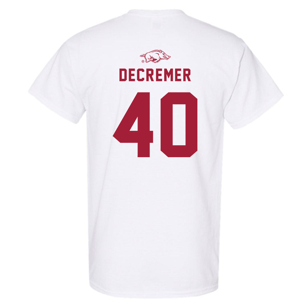 Arkansas - NCAA Baseball : James DeCremer - Replica Shersey T-Shirt-1