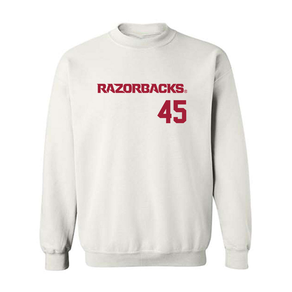 Arkansas - NCAA Baseball : Tye Briscoe - Replica Shersey Crewneck Sweatshirt-0