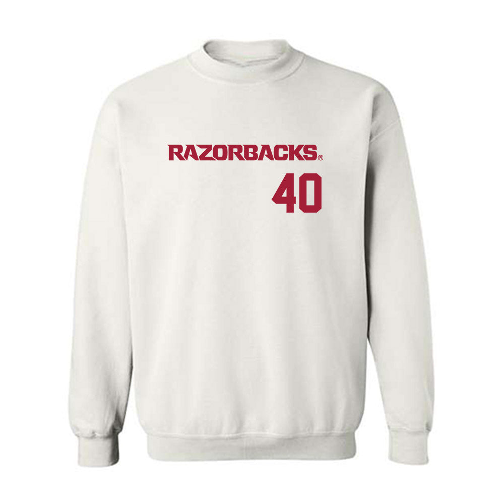 Arkansas - NCAA Baseball : James DeCremer - Replica Shersey Crewneck Sweatshirt-0