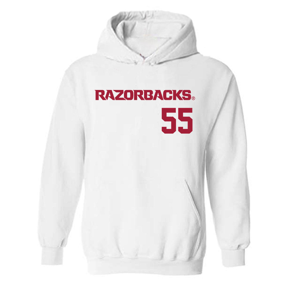 Arkansas - NCAA Baseball : Brendan Kleiman - Replica Shersey Hooded Sweatshirt-0