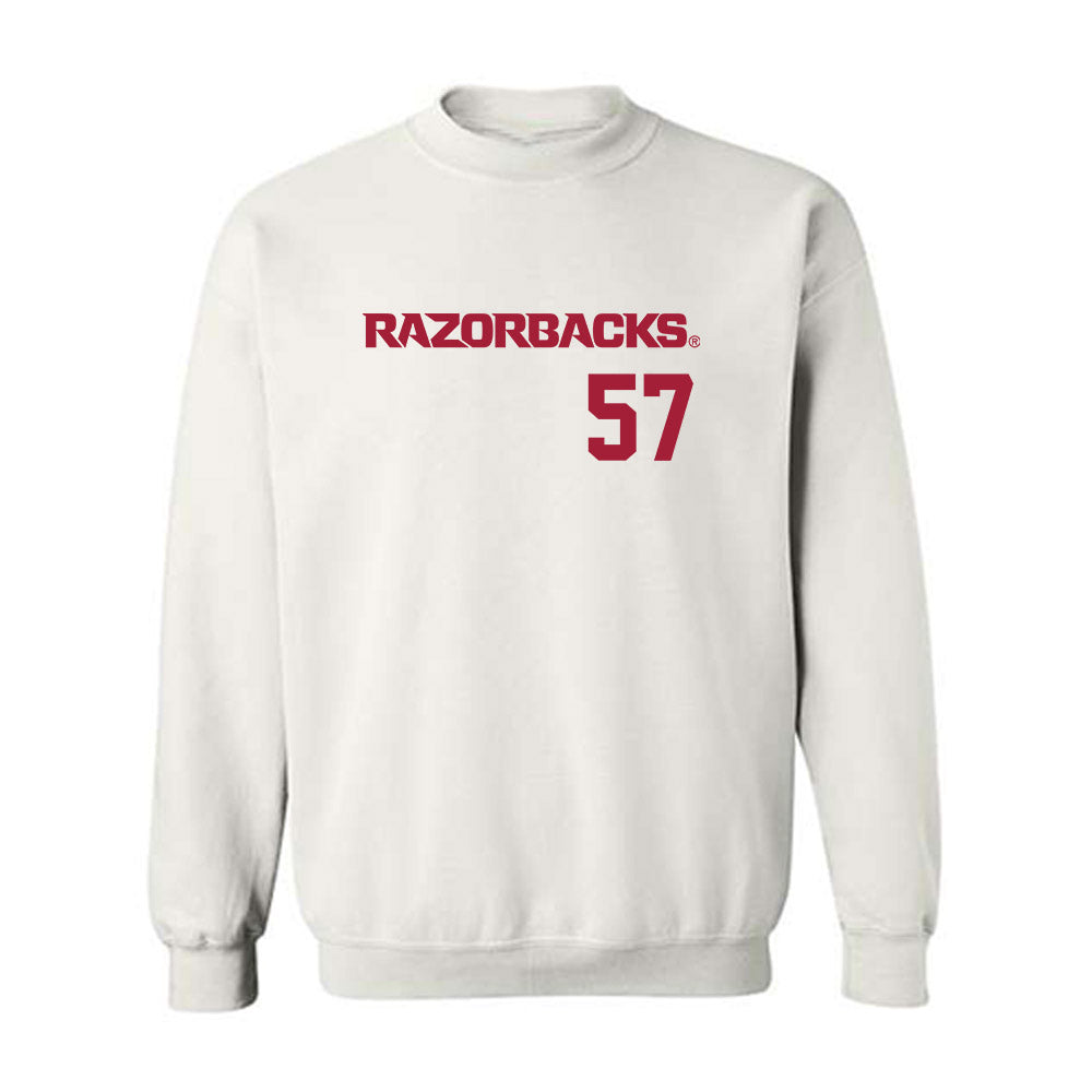 Arkansas - NCAA Baseball : Ross Felder - Replica Shersey Crewneck Sweatshirt-0