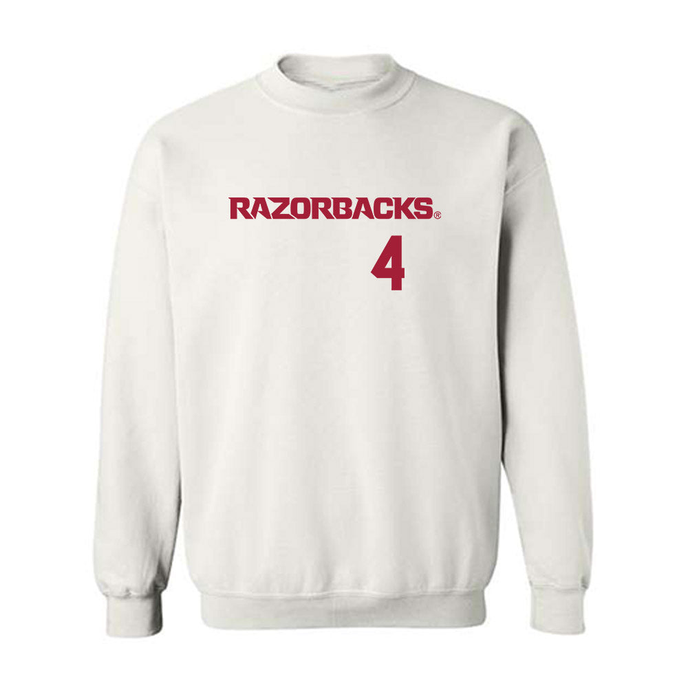 Arkansas - NCAA Baseball : Justin Thomas jr - Replica Shersey Crewneck Sweatshirt
