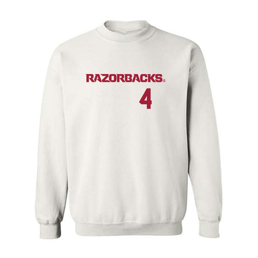Arkansas - NCAA Baseball : Justin Thomas jr - Replica Shersey Crewneck Sweatshirt