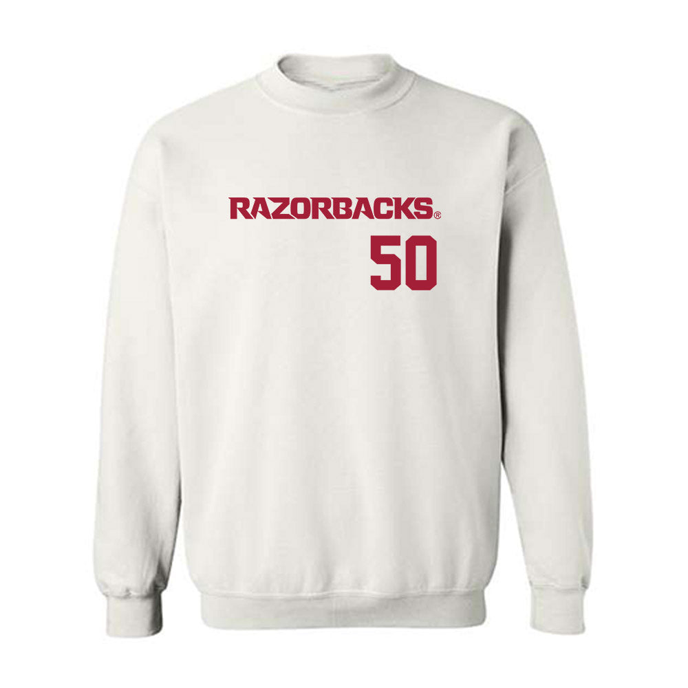 Arkansas - NCAA Baseball : Tag Andrews - Replica Shersey Crewneck Sweatshirt