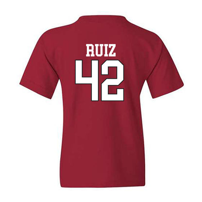 Arkansas - NCAA Baseball : Damian Ruiz - Replica Shersey Youth T-Shirt Replica Shersey-1
