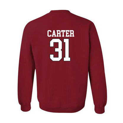 Arkansas - NCAA Baseball : Dylan Carter - Replica Shersey Crewneck Sweatshirt Replica Shersey