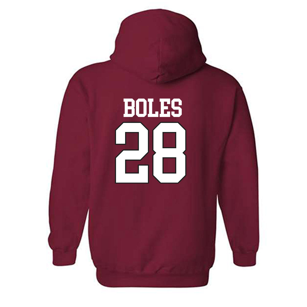 Arkansas - NCAA Baseball : Carson Boles - Replica Shersey Hooded Sweatshirt Replica Shersey