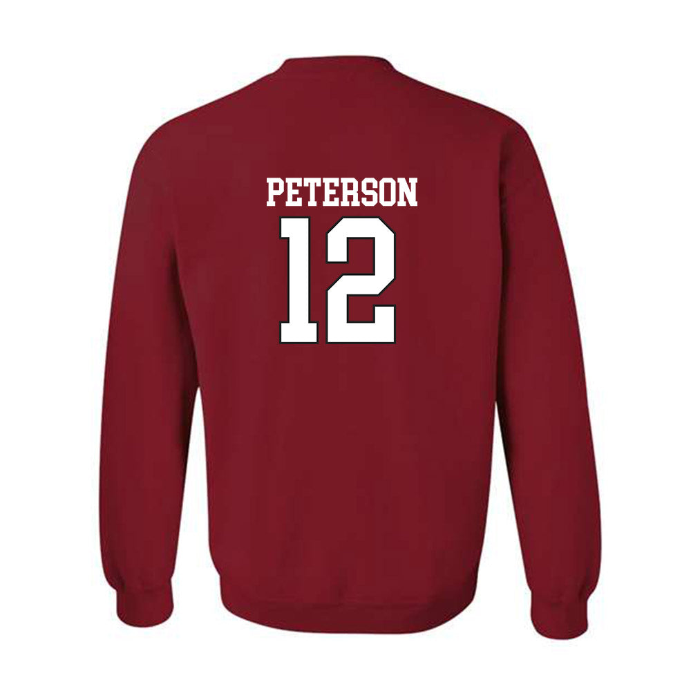 Arkansas - NCAA Baseball : Elliott Peterson - Replica Shersey Crewneck Sweatshirt Replica Shersey-1