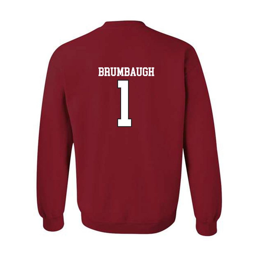 Arkansas - NCAA Baseball : Carson Brumbaugh - Replica Shersey Crewneck Sweatshirt Replica Shersey-1