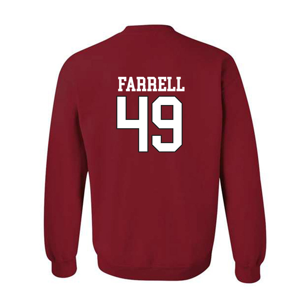 Arkansas - NCAA Baseball : Jackson Farrell - Replica Shersey Crewneck Sweatshirt Replica Shersey