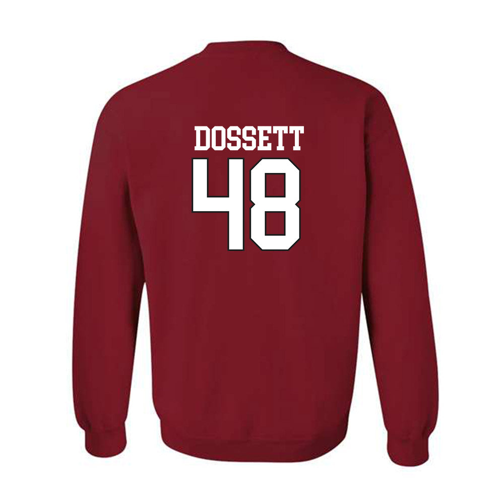 Arkansas - NCAA Baseball : Cooper Dossett - Replica Shersey Crewneck Sweatshirt Replica Shersey