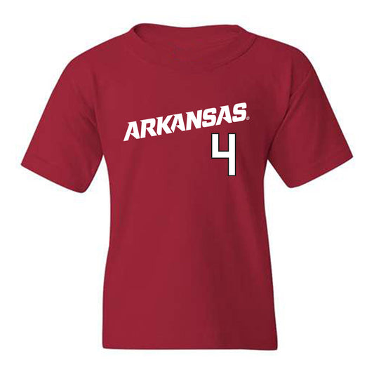 Arkansas - NCAA Baseball : Justin Thomas jr - Replica Shersey Youth T-Shirt Replica Shersey