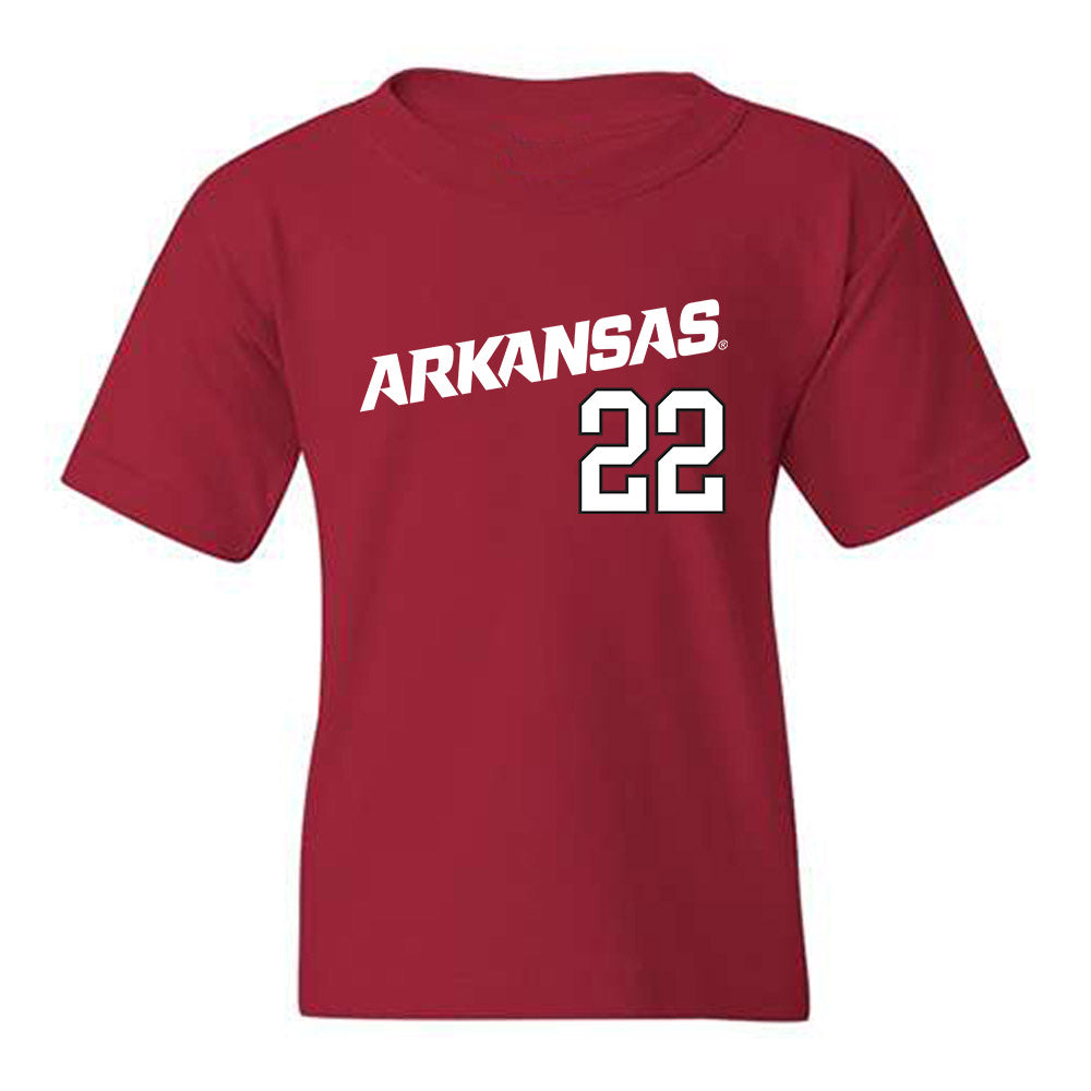 Arkansas - NCAA Baseball : Logan Maxwell - Replica Shersey Youth T-Shirt Replica Shersey-0