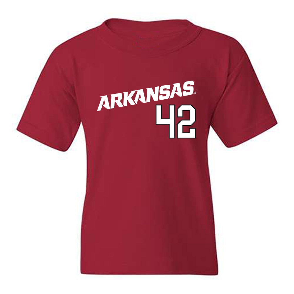 Arkansas - NCAA Baseball : Damian Ruiz - Replica Shersey Youth T-Shirt Replica Shersey-0