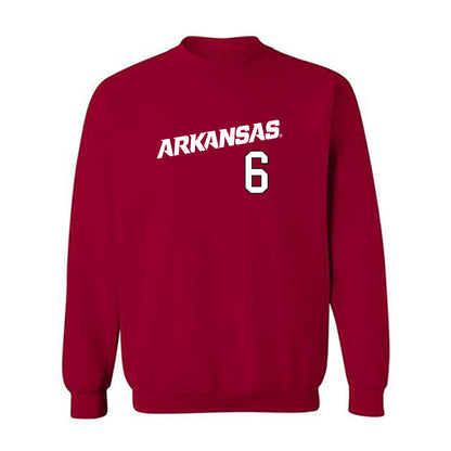 Arkansas - NCAA Baseball : Gabe Fraser - Replica Shersey Crewneck Sweatshirt Replica Shersey