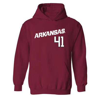 Arkansas - NCAA Baseball : Will McEntire - Replica Shersey Hooded Sweatshirt Replica Shersey