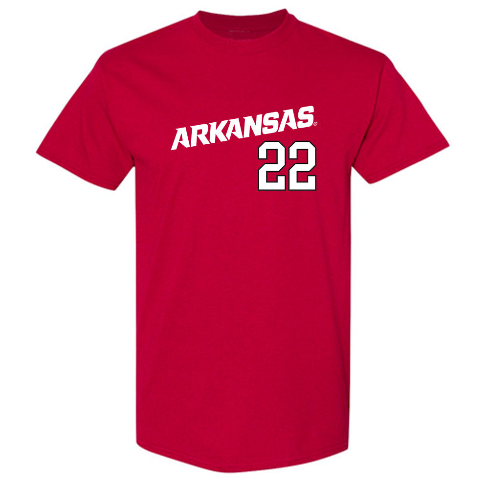 Arkansas - NCAA Baseball : Logan Maxwell - Replica Shersey T-Shirt Replica Shersey-0