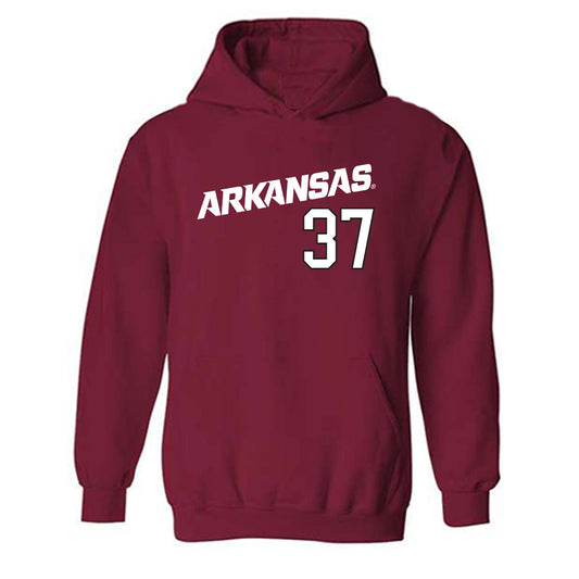 Arkansas - NCAA Baseball : Luke Williams - Replica Shersey Hooded Sweatshirt Replica Shersey