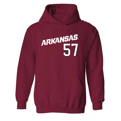 Arkansas - NCAA Baseball : Ross Felder - Replica Shersey Hooded Sweatshirt Replica Shersey-0
