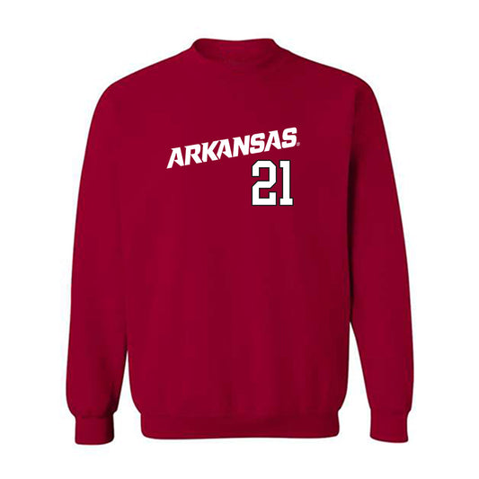 Arkansas - NCAA Baseball : Brenton Clark - Replica Shersey Crewneck Sweatshirt Replica Shersey