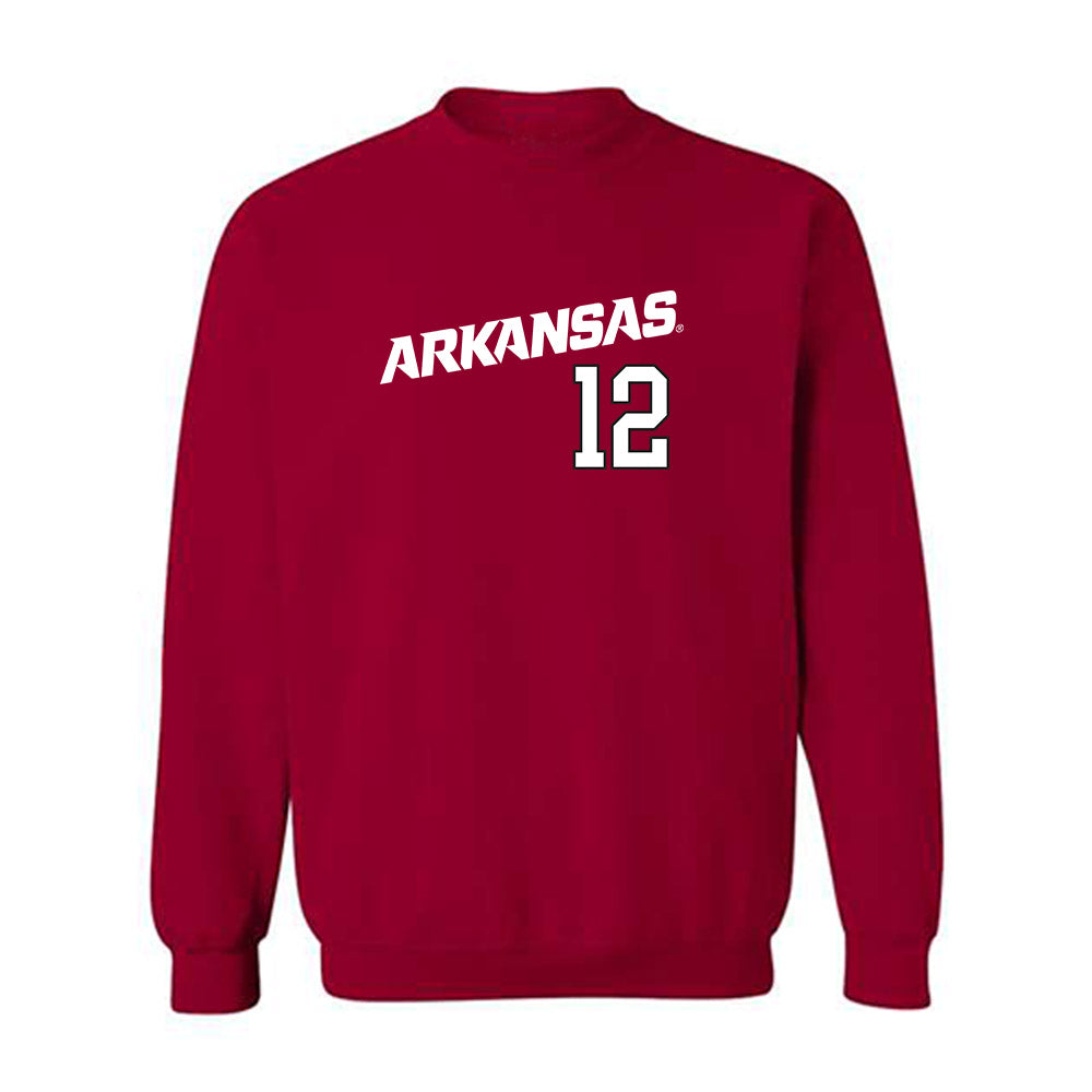 Arkansas - NCAA Baseball : Elliott Peterson - Replica Shersey Crewneck Sweatshirt Replica Shersey-0