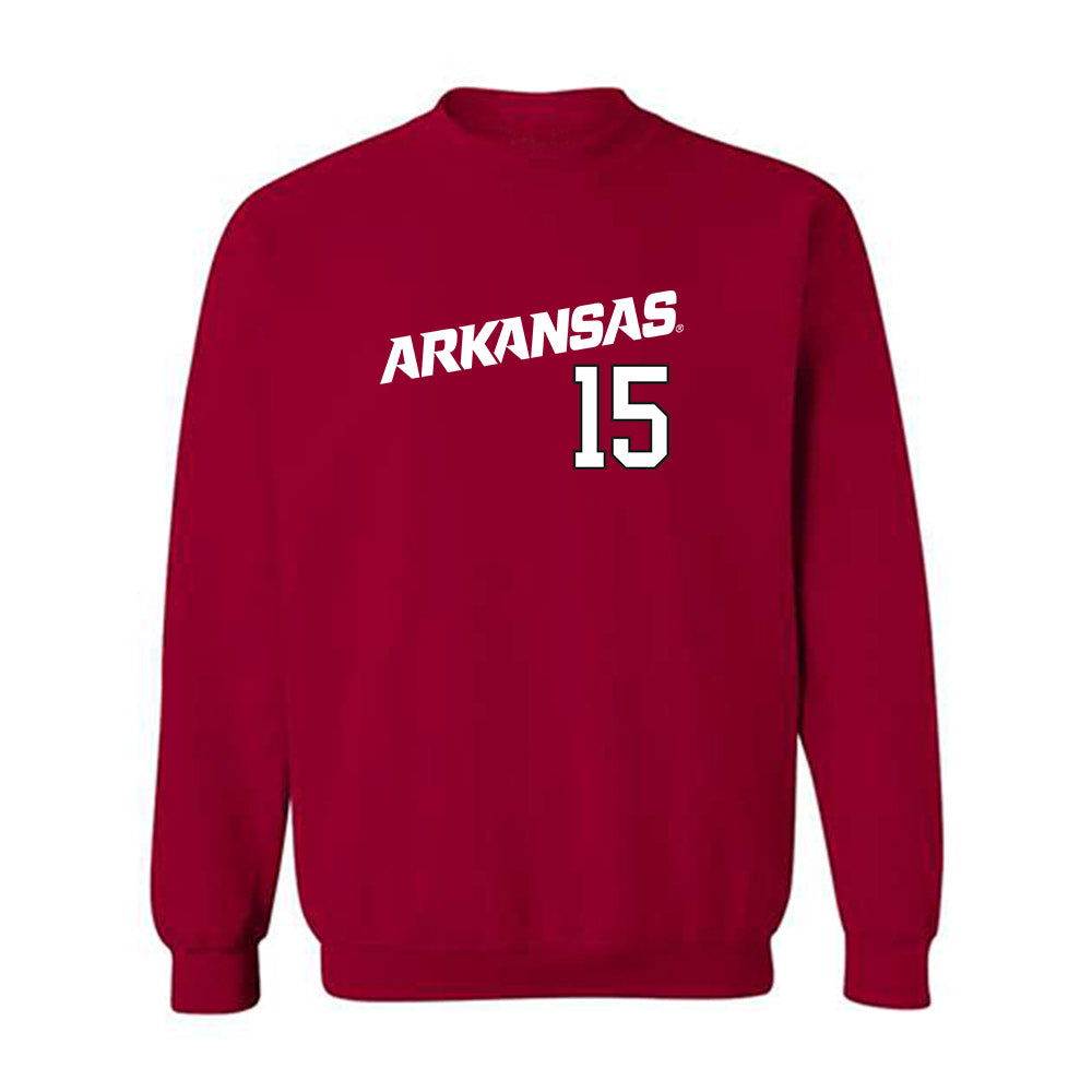 Arkansas - NCAA Baseball : Jackson Kircher - Replica Shersey Crewneck Sweatshirt Replica Shersey-0
