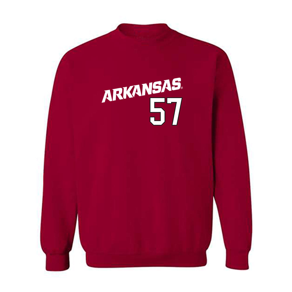 Arkansas - NCAA Baseball : Ross Felder - Replica Shersey Crewneck Sweatshirt Replica Shersey-0