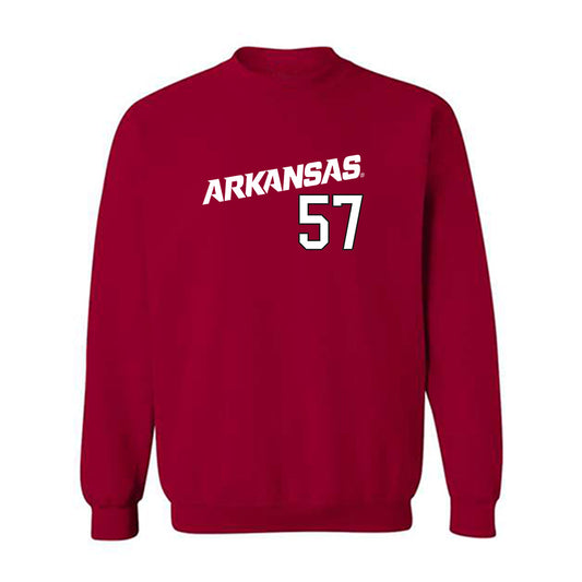 Arkansas - NCAA Baseball : Ross Felder - Replica Shersey Crewneck Sweatshirt Replica Shersey-0