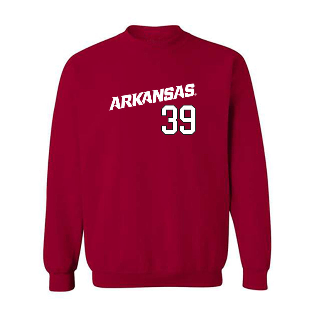 Arkansas - NCAA Baseball : Tucker Holland - Replica Shersey Crewneck Sweatshirt Replica Shersey