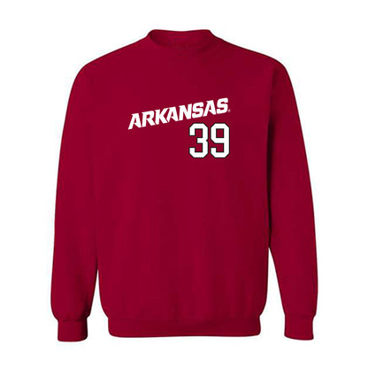 Arkansas - NCAA Baseball : Tucker Holland - Replica Shersey Crewneck Sweatshirt Replica Shersey