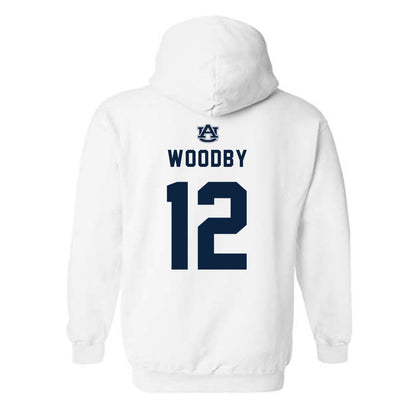 Auburn - NCAA Football : Blake Woodby - Replica Shersey Hooded Sweatshirt-1