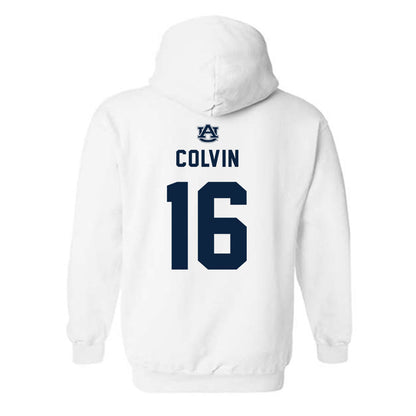 Auburn - NCAA Football : John Colvin - Replica Shersey Hooded Sweatshirt-1